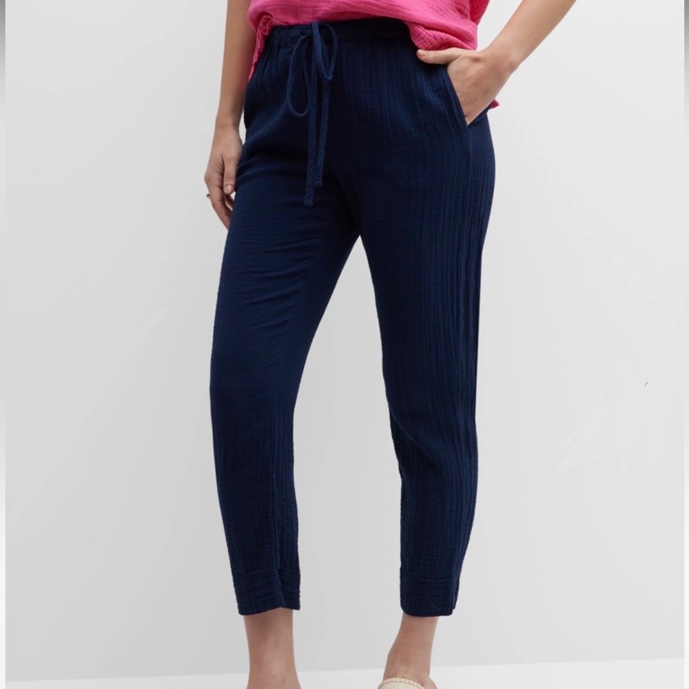 Xirena Jordyn navy cropped gauze pants